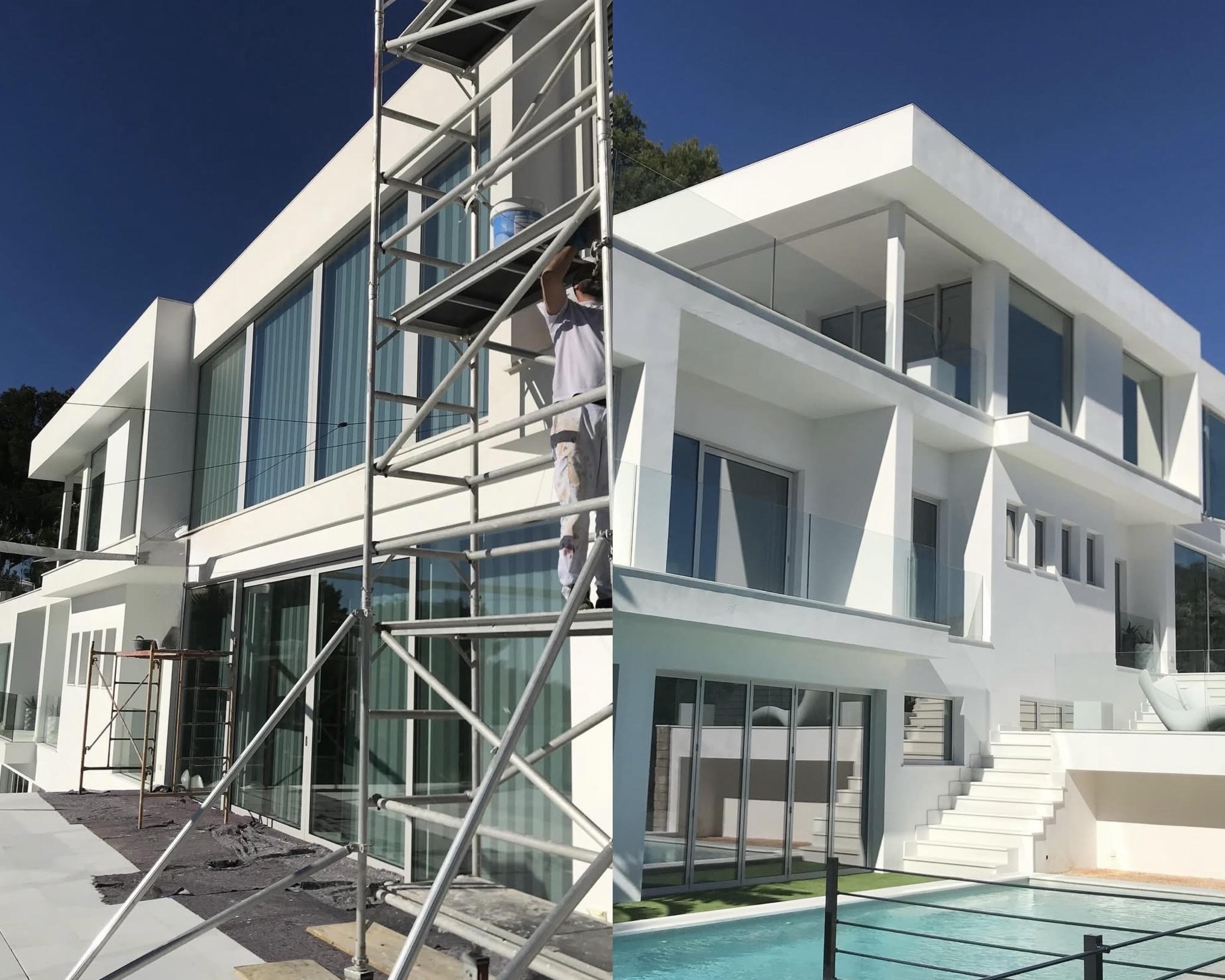 Pintura exterior en Santa Ponça